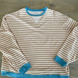 Free People Striped Sweatshirt